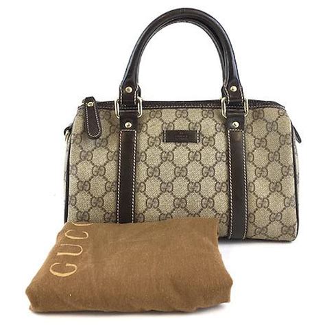 gucci joy boston bag travel bag canvass|gucci boston bag used.